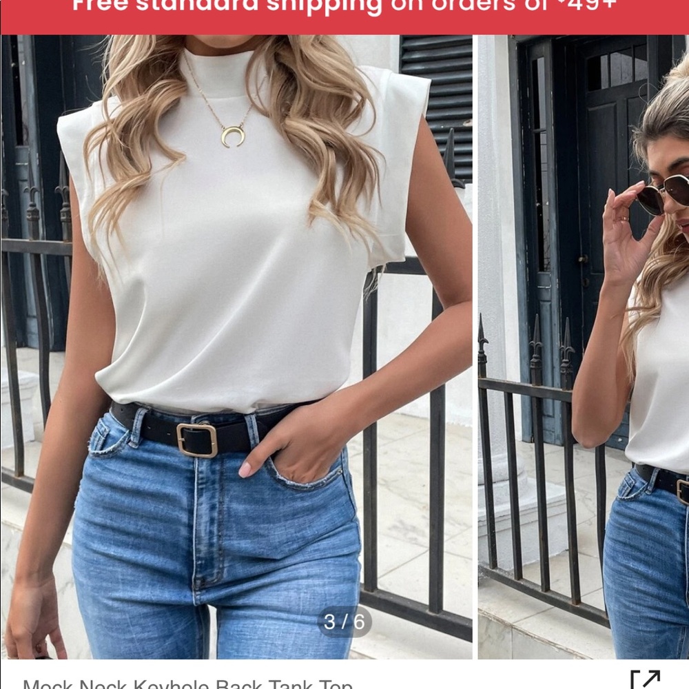 Mock neck top